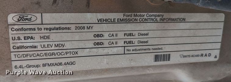 image for item LF9643 2008 Ford F250 Super Duty  Crew Cab pickup truck