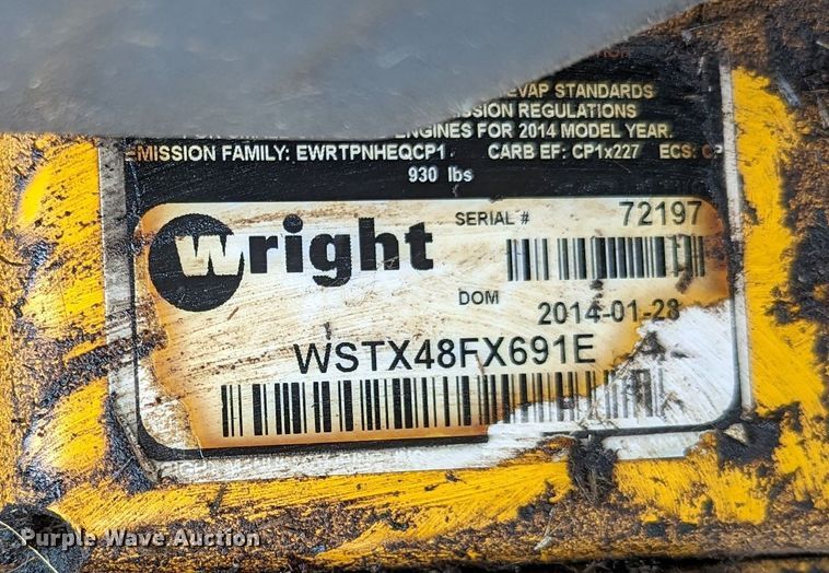 image for item LF9661 2014 Wright Stander X  ZTR lawn mower