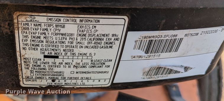 image for item LF9672 (2) pieces of lawn equipment