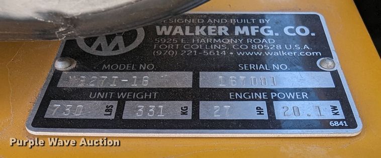 image for item LF9673 Walker B27i  ZTR lawn mower
