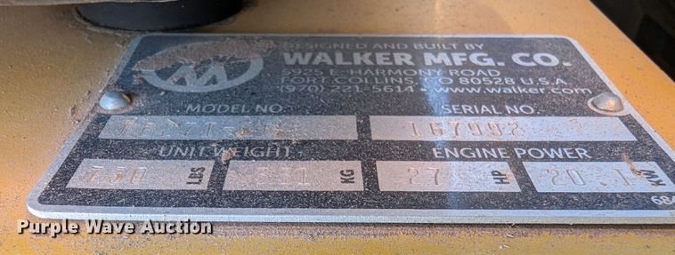 image for item LF9674 Walker B27i  ZTR lawn mower