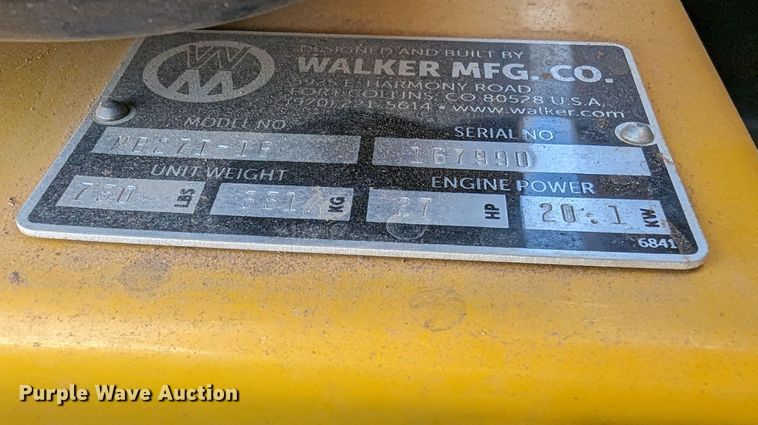 image for item LF9676 Walker B27i  ZTR lawn mower