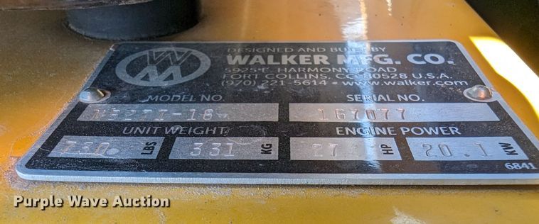 image for item LF9677 Walker B27i  ZTR lawn mower