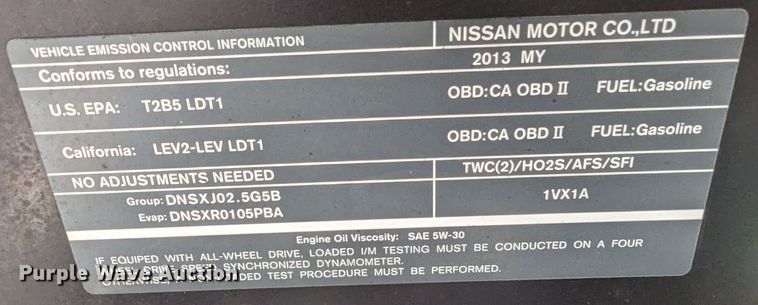 image for item LF9714 2013 Nissan Rogue  SUV