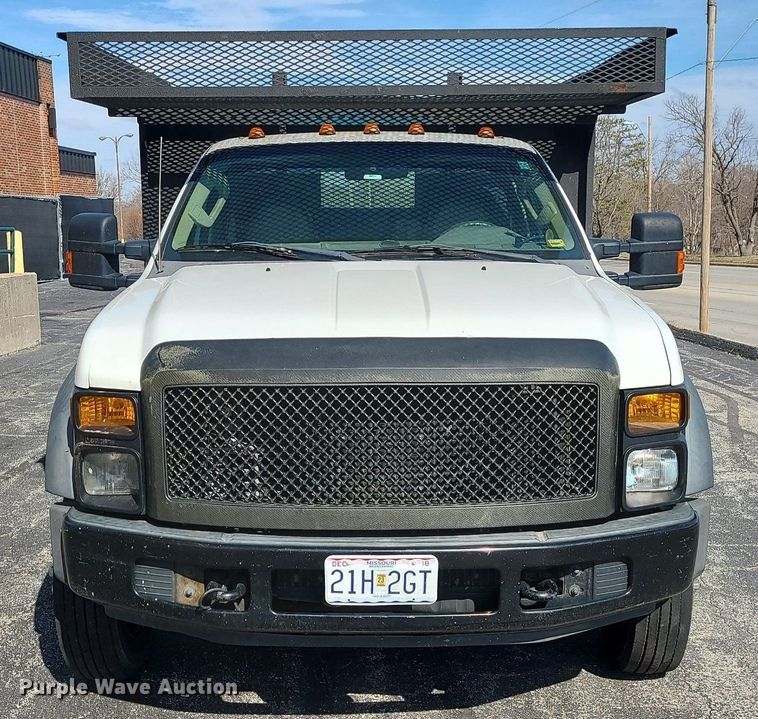image for item LH9852 2008 Ford F550 Super Duty  flatbed truck