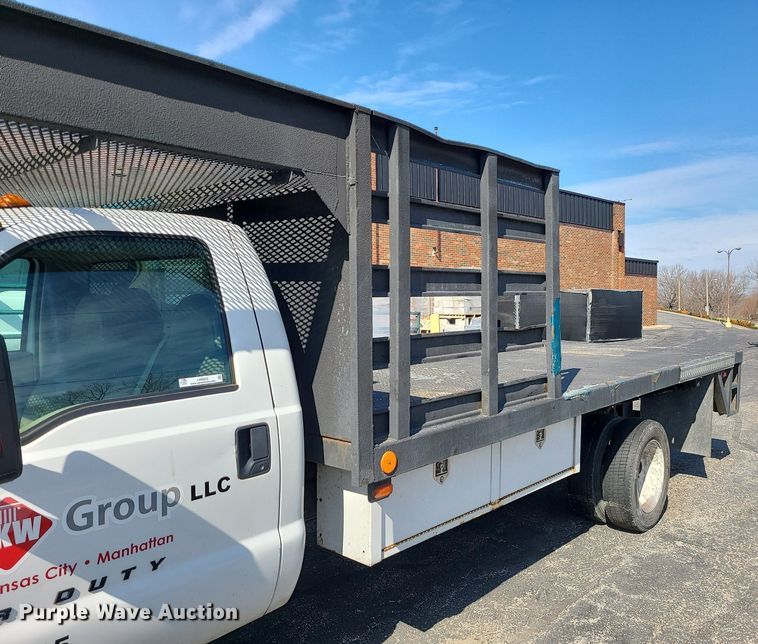image for item LH9852 2008 Ford F550 Super Duty  flatbed truck