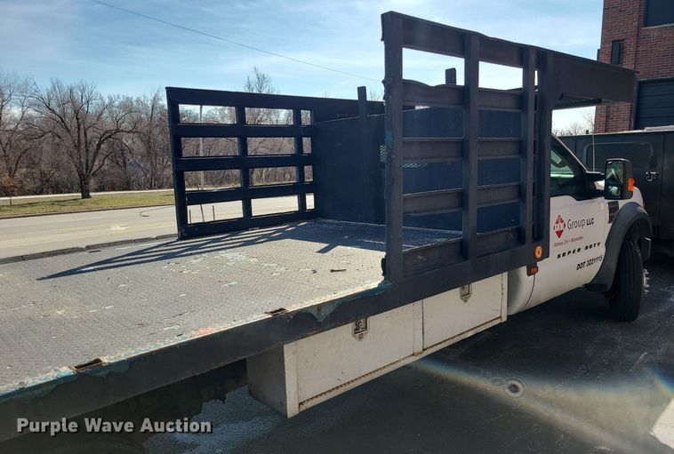 image for item LH9852 2008 Ford F550 Super Duty  flatbed truck