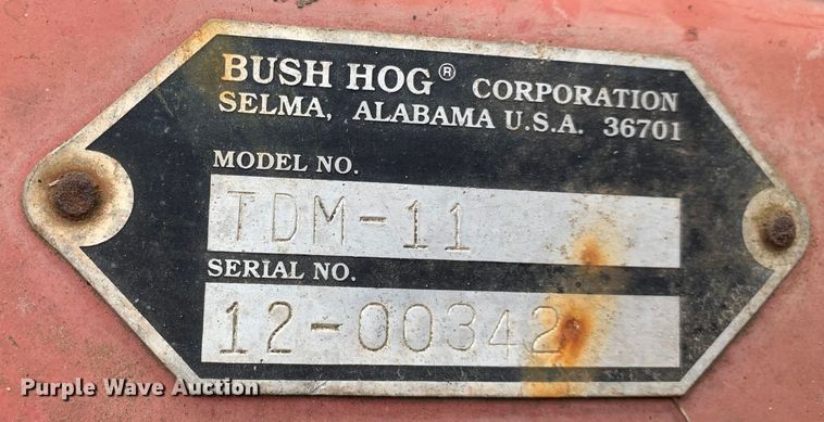 image for item LI9096 Bush Hog TDM-11  finish mower