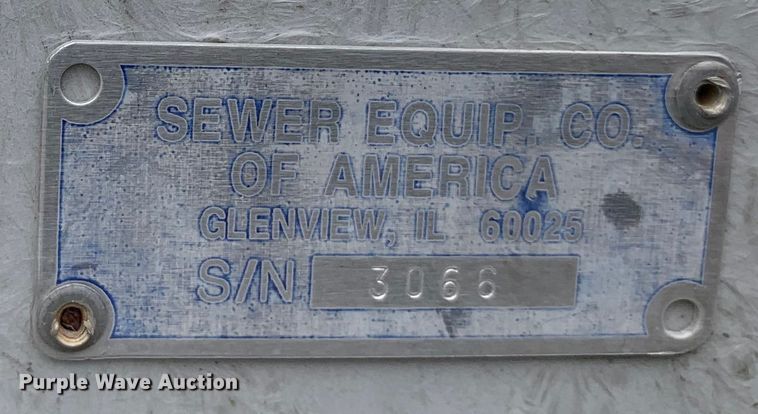 image for item LI9098 Sewer Equipment of America  sewer rodder truck bed