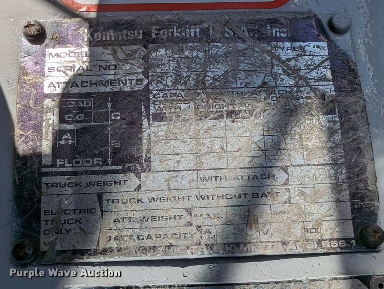 image for item LP9243 Komatsu FG45T-6  forklift