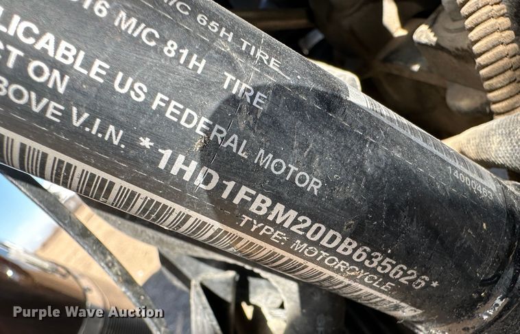 image for item LT9481 2013 Harley Davidson Road King  110th Anniversary Edition motorcycle