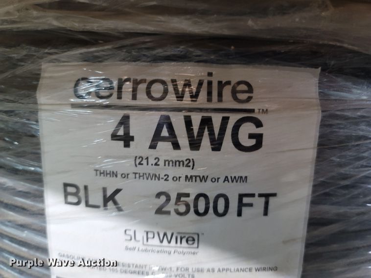 image for item MB9845 2,500' of Cerrowire 4 AWG THHN wire