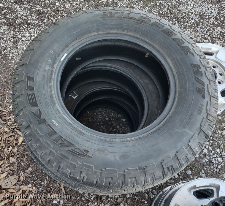 image for item MD9402 (4) Falken Wildpeak 265/70R17 tires and wheels