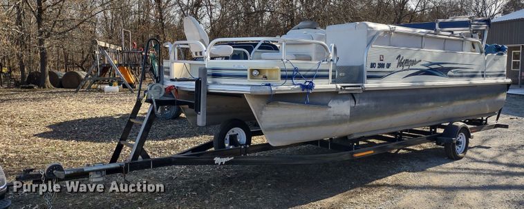 image for item MD9405 2004 Voyager Super Fish  pontoon boat