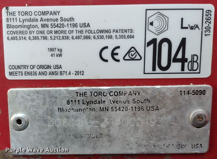 image for item MD9445 Toro Groundsmaster 4000D  lawn mower