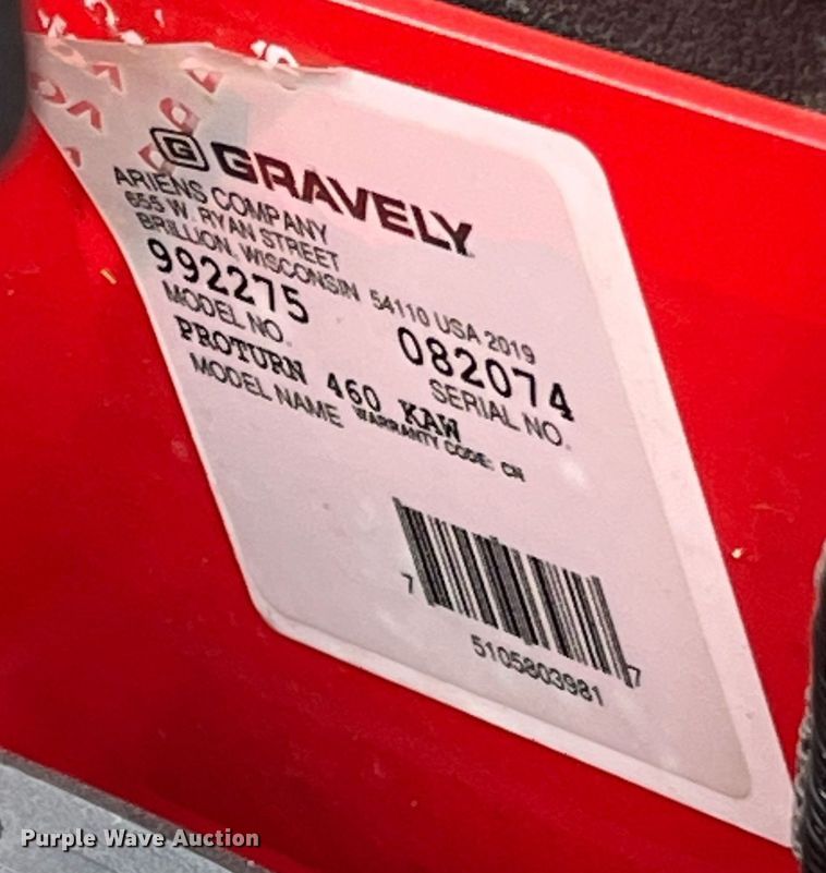 image for item MD9562 Gravely Pro-Turn 460  ZTR lawn mower