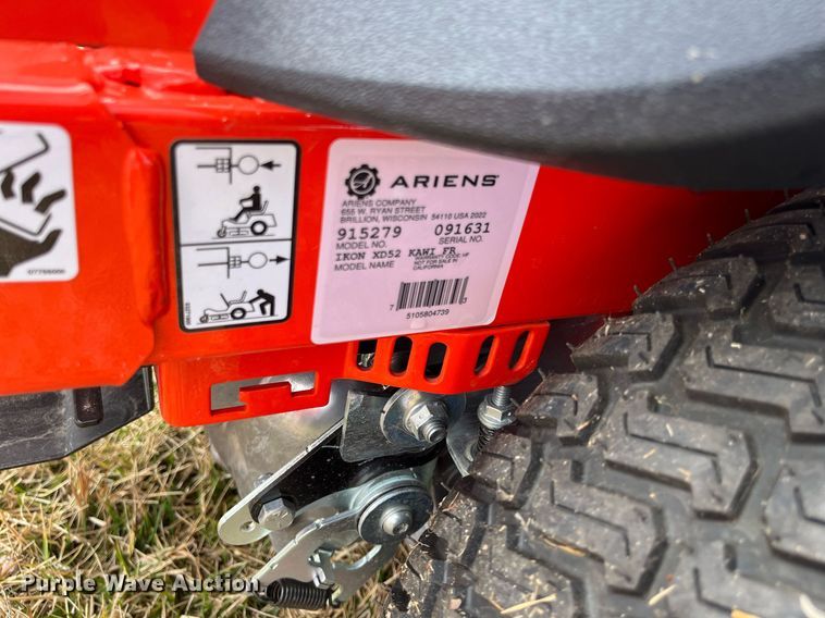 image for item MD9568 Ariens Ikon XD52  ZTR lawn mower