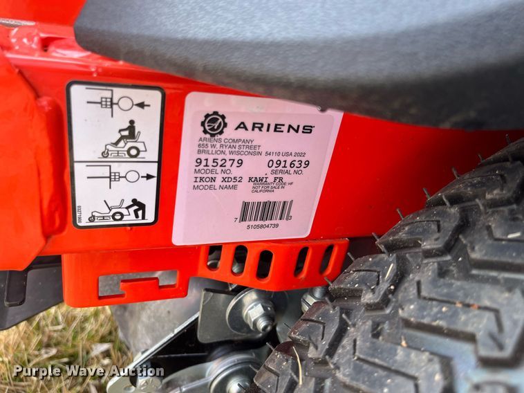 image for item MD9569 Ariens Ikon XD52  ZTR lawn mower