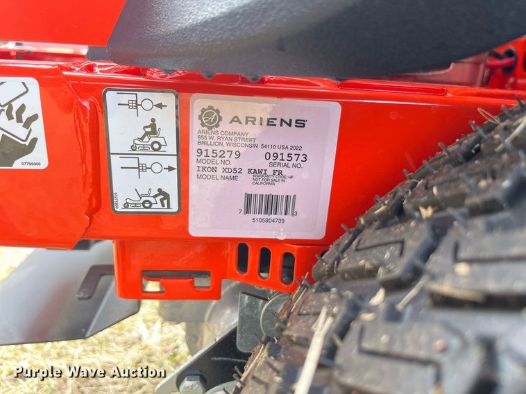 image for item MD9570 Ariens Ikon XD52  ZTR lawn mower