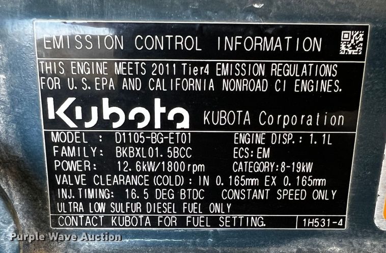 image for item MK9772 2012 Terex AL4  light plant