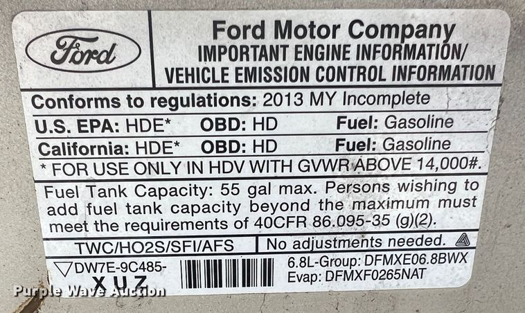 image for item MM9182 2013 Ford E450  box truck