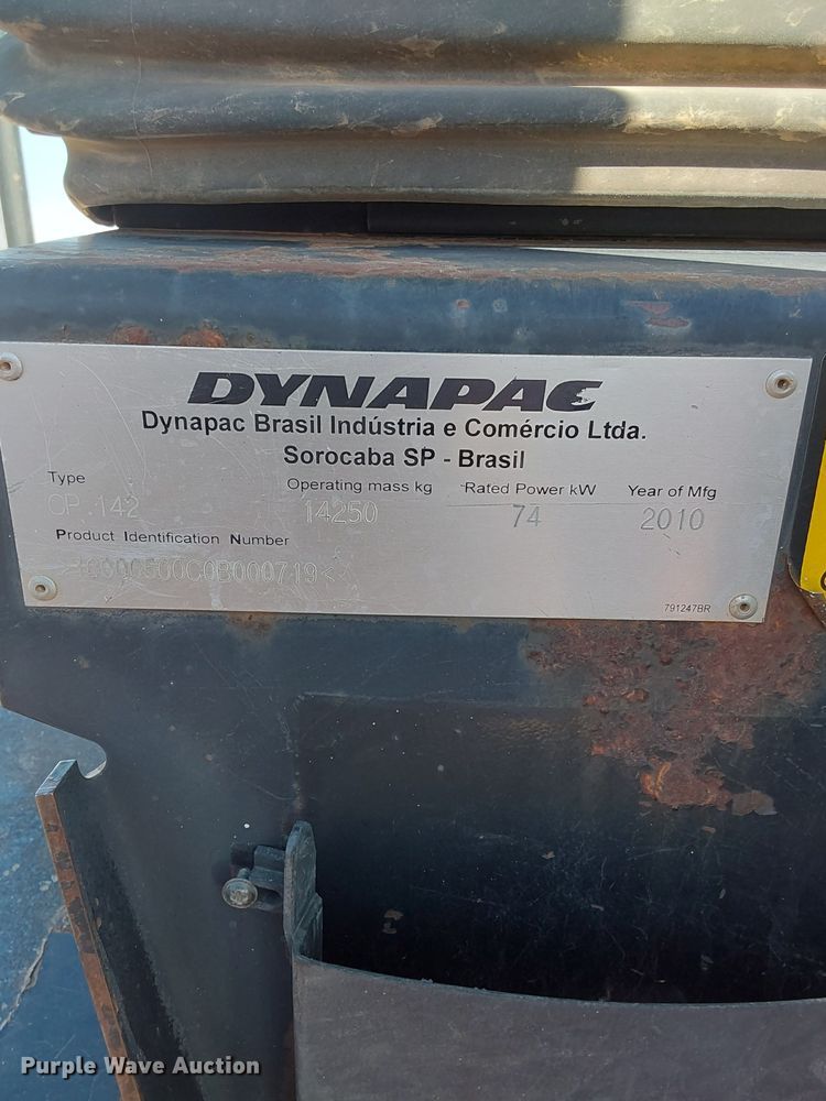 image for item DK0393 2010 Dynapac CP142  pneumatic roller