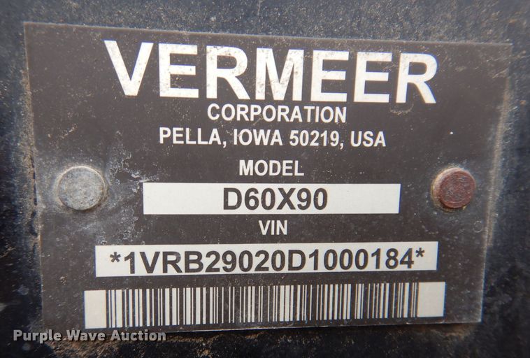 image for item DK5157 2013 Vermeer D60X90  directional boring unit