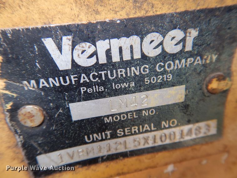 image for item DK5158 1999 Vermeer LM42  cable plow