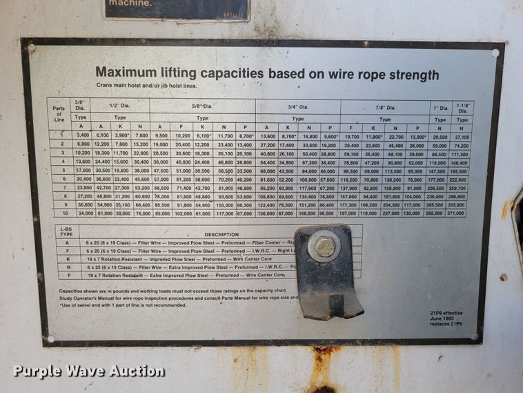 image for item DM8229 1990 Link Belt HC-78C  crane