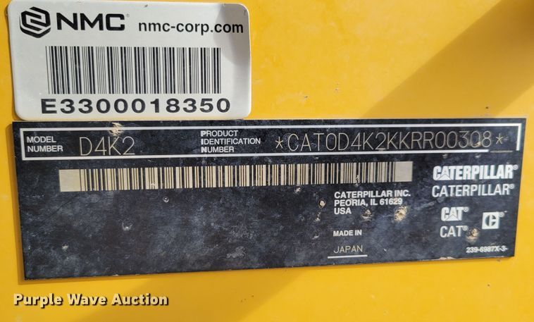 image for item DM8230 2013 Caterpillar D4K2 LGP  dozer