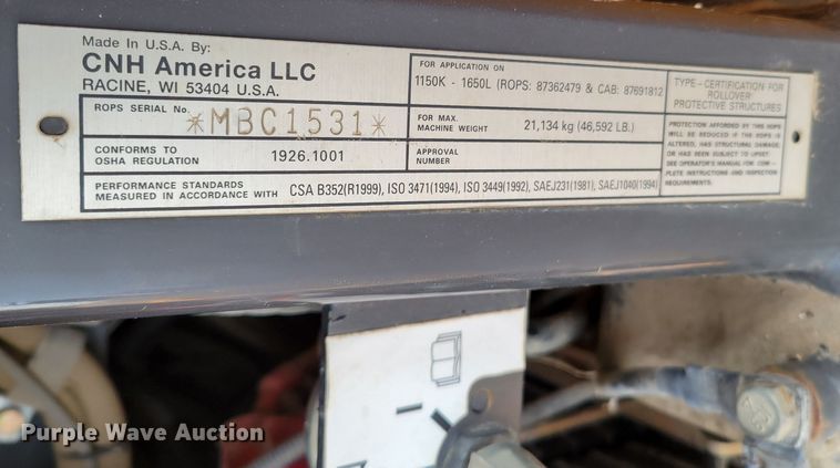 image for item DM8231 2012 Case 1650L  dozer