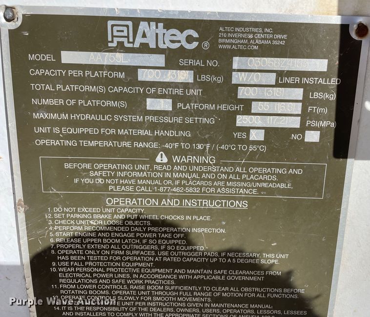 image for item DN4551 2006 Ford F750 Super Duty  bucket truck