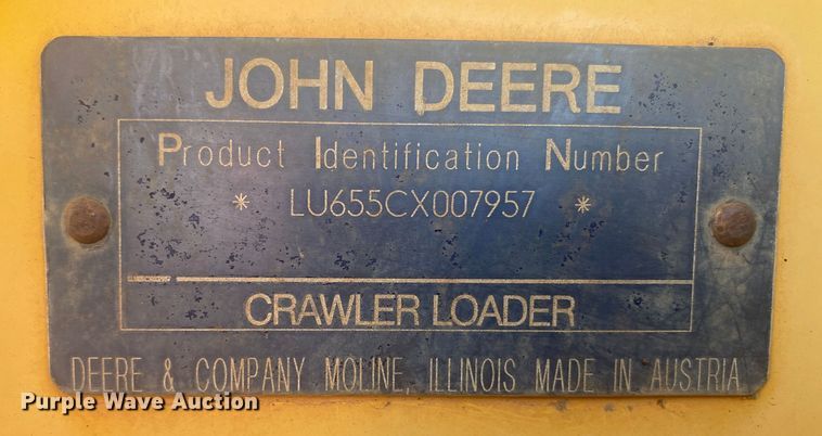 image for item DN8248 2006 John Deere 655C Series II  track loader