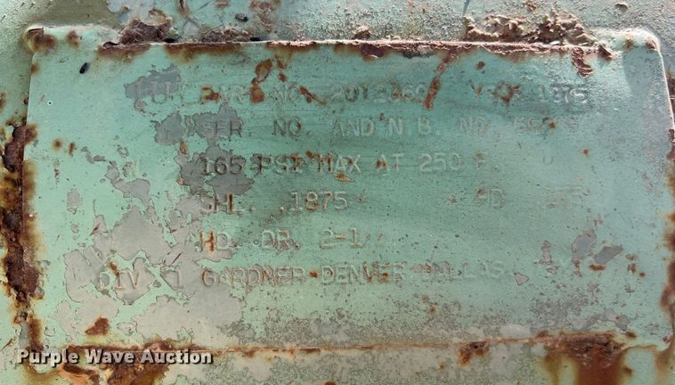 image for item DO2175 1975 Gardner Denver  air compressor