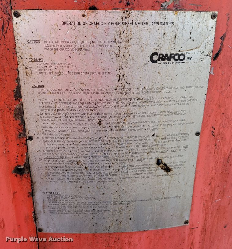 image for item DO4178 Crafco E-Z Pour  melter applicator