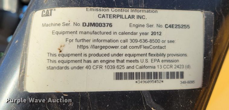 image for item DO4185 2012 Caterpillar CB-64  double drum vibratory roller