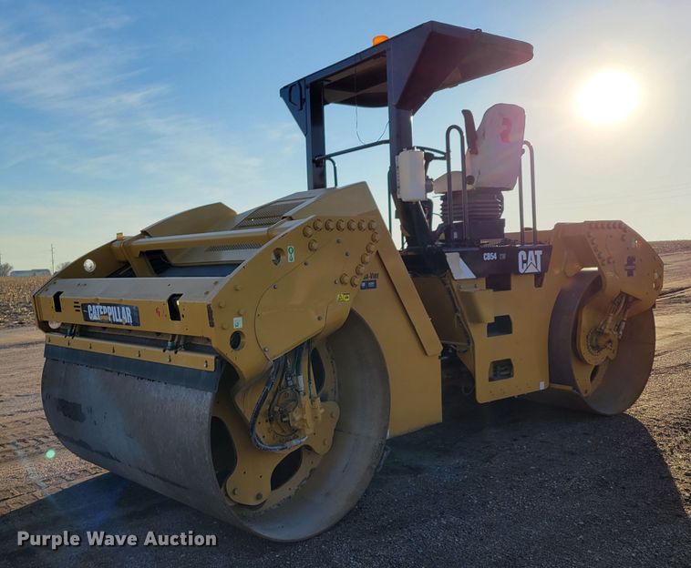 image for item DO4202 2010 Caterpillar CB-54  double drum vibratory roller