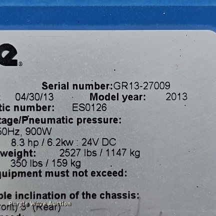 image for item DO4206 2013 Genie GR20  scissor lift