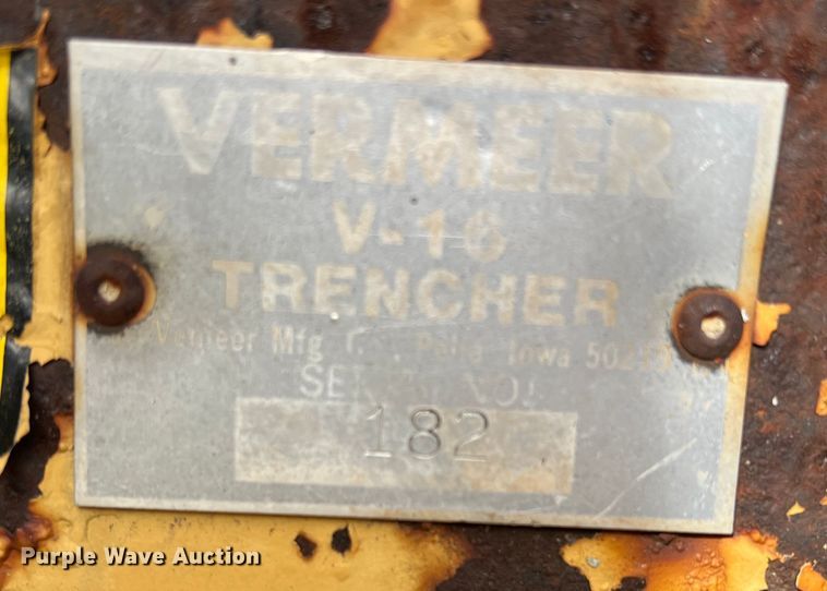 image for item DP0038 1982 Vermeer V430  trencher