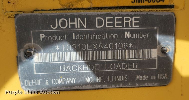 image for item DR3373 1998 John Deere 310E  backhoe