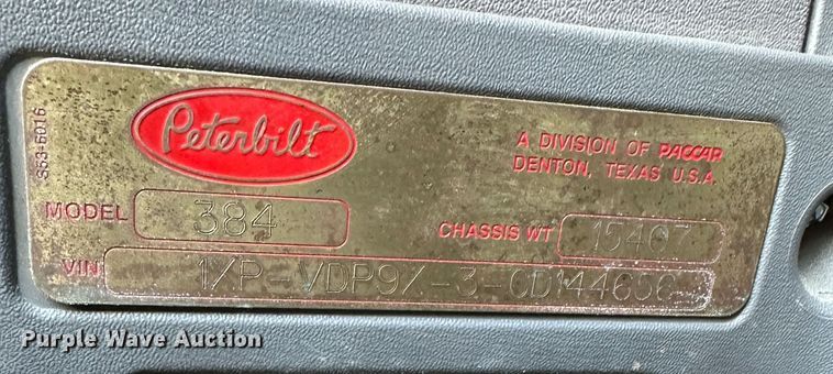 image for item DR6020 2012 Peterbilt 384  semi truck