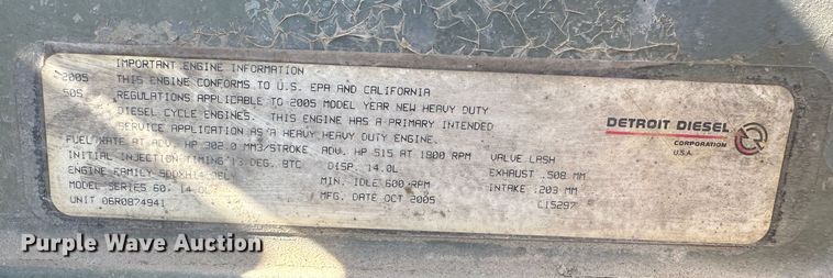 image for item DR6024 2006 Western Star 4900EX  semi truck