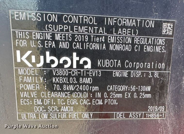 image for item DR6027 Kubota SVL95-2S  tracked skid steer loader