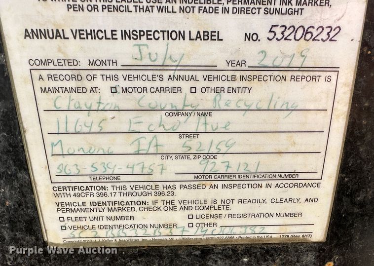 image for item DR6029 2007 Clement  end dump trailer