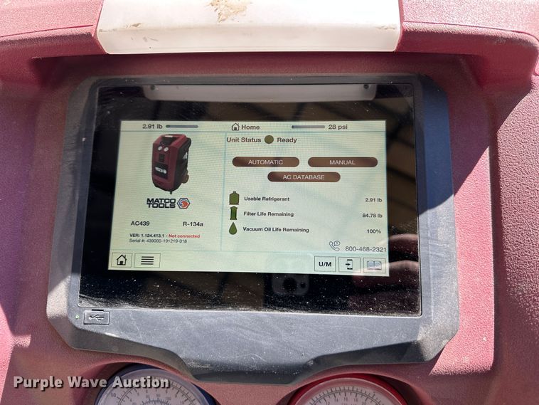 image for item DR6038 Matco AC439  AC machine