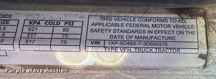 image for item DR6044 2003 Peterbilt 379  semi truck