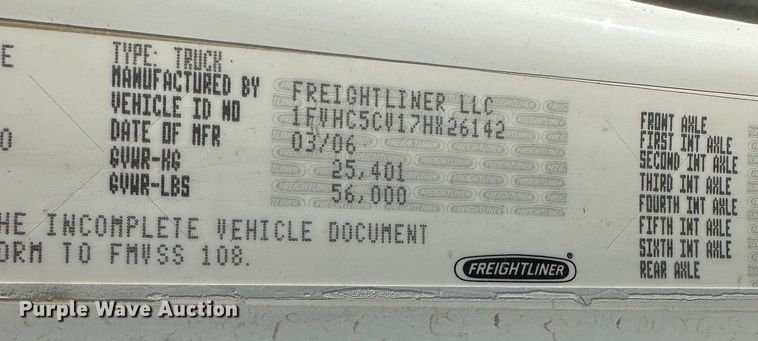 image for item DR6061 2007 Freightliner Business Class M2  dump truck