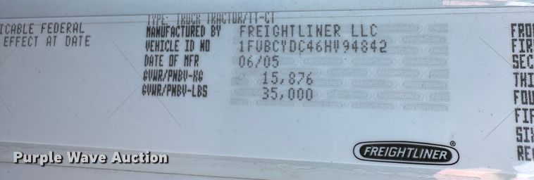 image for item DR6063 2006 Freightliner Business Class M2  semi truck