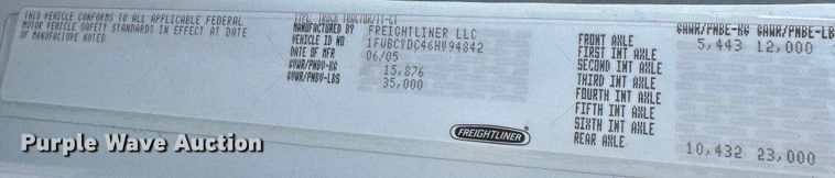 image for item DR6063 2006 Freightliner Business Class M2  semi truck