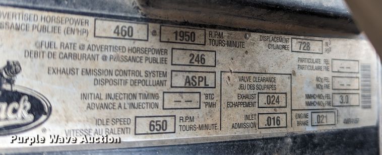 image for item DR6843 2004 Mack Granite CV713  vacuum truck